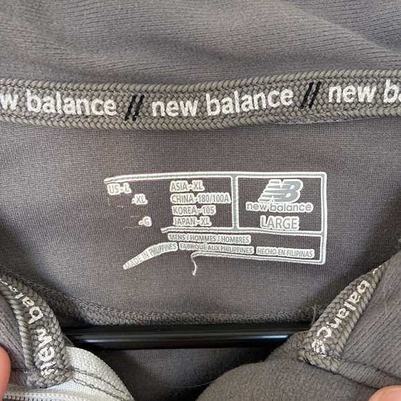 New Balance Quarter Zip Pullover Large - Picture 4 of 6
